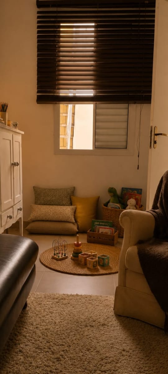 Mãe acolhendo bebê em momento de vínculo afetivo